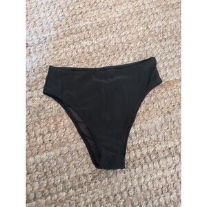 Relleciga Bikini Bottom Size M Black  Cheeky NWOT
